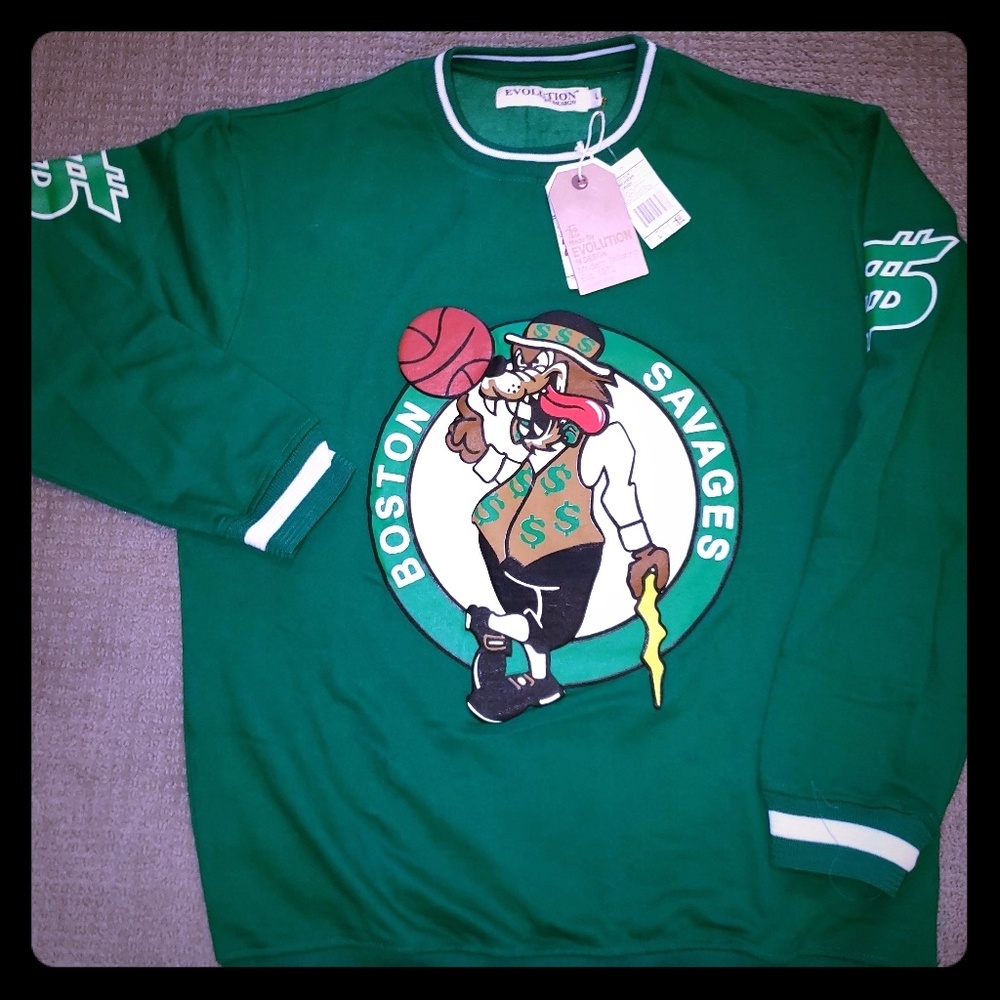 🆕️🔥BOSTON SAVAGES SWEATSHIRT, LG NWT!!!